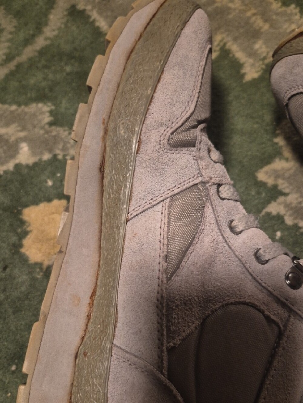 L.L. Bean Light Gray High-Top Women's Sneakers - Picture 8 of 12